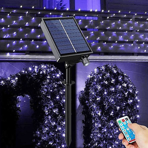 Rosnek LED-Lichterkette Solar,Wasserdichte,mit Fernsteuerungs,für Garten Hi günstig online kaufen