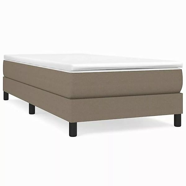 vidaXL Boxspringbett Taupe 100x200 cm Stoff1347635 günstig online kaufen