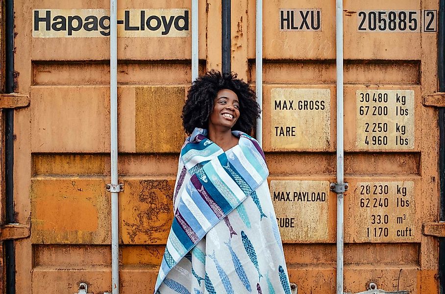 PAD Wohndecke "SARDINE" Made in Europe, Kuscheldecke günstig online kaufen