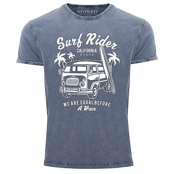 Neverless Print-Shirt Cooles Angesagtes Herren T-Shirt Vintage Shirt Retro günstig online kaufen