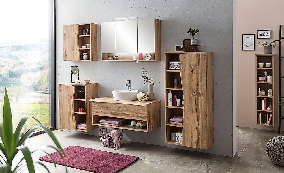 welltime Unterschrank "Stubach" Tür mit Baumkante günstig online kaufen