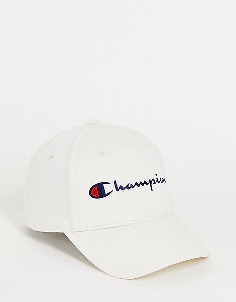 Champion – Kappe in Ecru mit Logo-Weiß günstig online kaufen