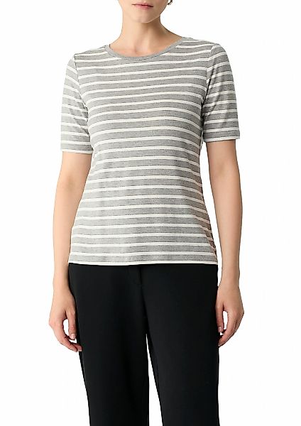 Comma T-Shirt, mit Streifen Muster günstig online kaufen
