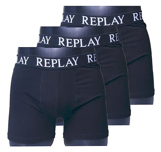 Replay Boxershorts Herren Boxershorts in 3er Pack - 101102 011 schwarz (3-S günstig online kaufen