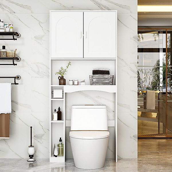 FUFU&GAGA Hochschrank Toilettenregal, 80*25*180cm, MDF günstig online kaufen