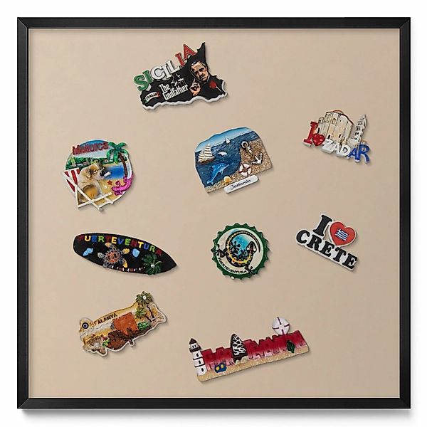 Tulup Magnettafel Bedruckte Magnettafel für die Wand Farbe Beige 50x50 cm M günstig online kaufen