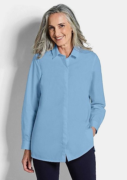 GOLDNER Hemdbluse Baumwollbluse mit Hemdkragen Blusenshirt mit Hemdkragen, günstig online kaufen