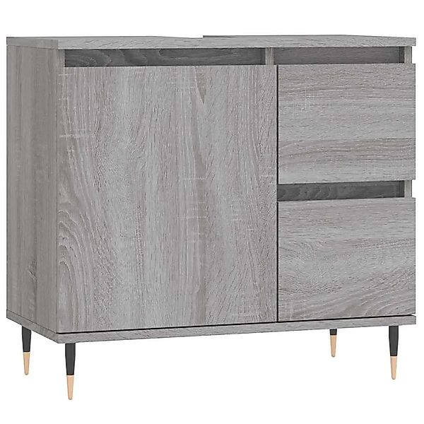 vidaXL Badschrank Grau Sonoma 65x33x60 cm Holzwerkstoff 831602 günstig online kaufen
