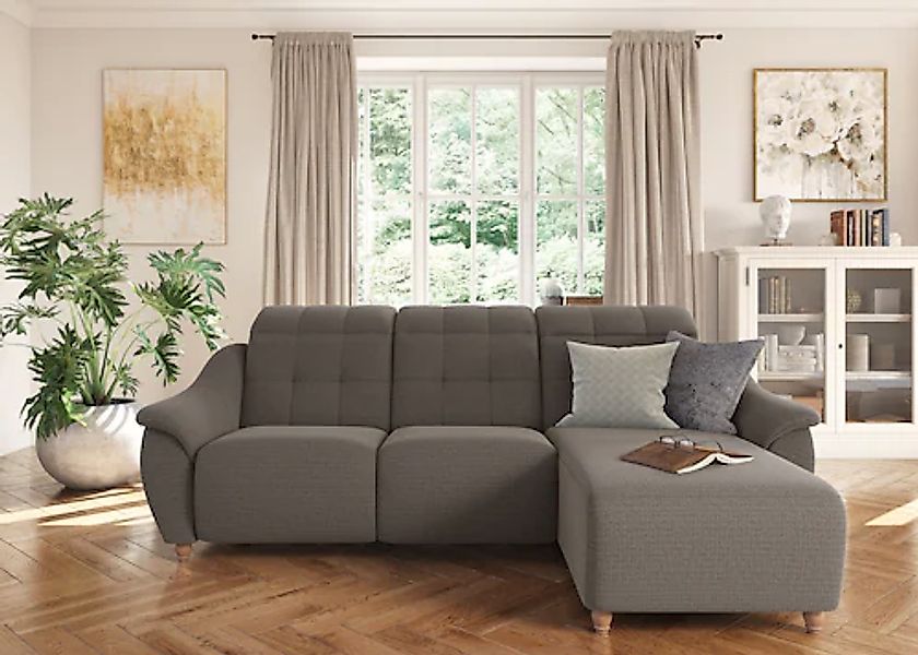 Home affaire Ecksofa »Boston L-Form« Kopfteilverstellung an jeder Sitzfläch günstig online kaufen