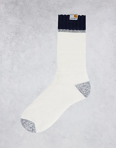 Carhartt WIP – Ontario – Socken aus Frenchterry in Weiß günstig online kaufen
