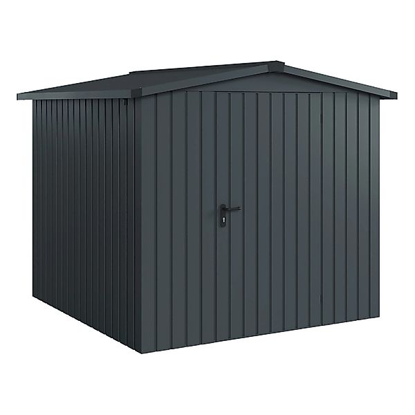 Hörmann EcoStar Gerätehaus Euroline Satteldach 1-flg 237 x 229 cm Anthrazit günstig online kaufen