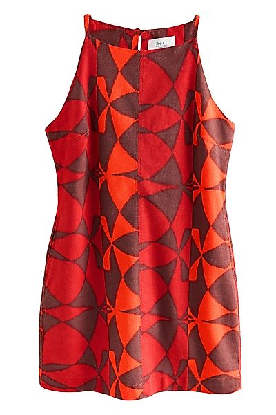 Next Minikleid Ärmelloses Racer-Minikleid, Leinenmix mit günstig online kaufen