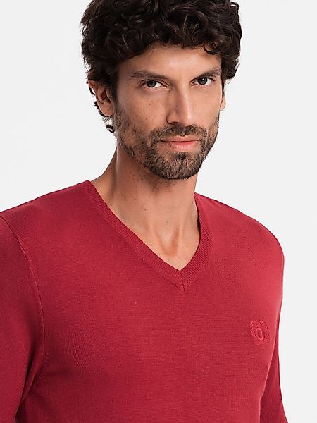 OMBRE V-Ausschnitt-Pullover Eleganter Herrenpullover mit V-Ausschnitt günstig online kaufen
