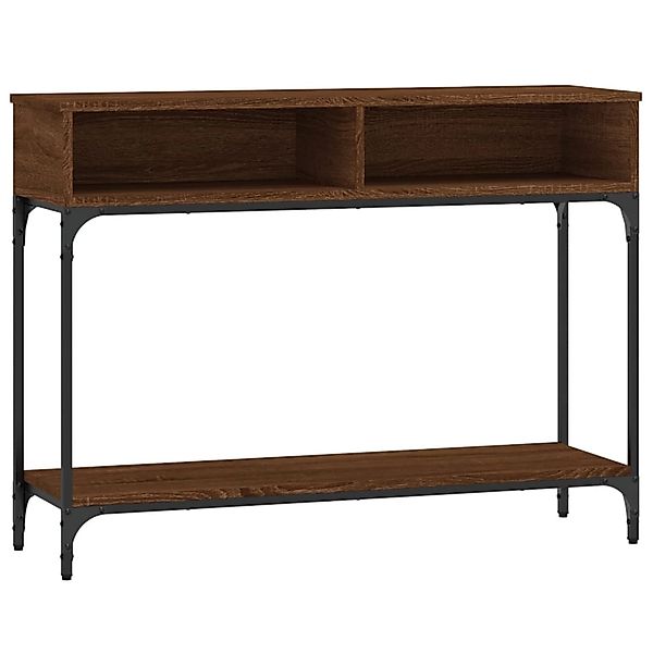 vidaXL Beistelltisch Konsolentisch Braun Eichen-Optik 100x30,5x75 günstig online kaufen
