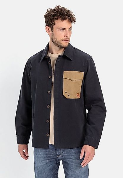 camel active Hemdjacke aus reiner Baumwolle Markenlabel günstig online kaufen