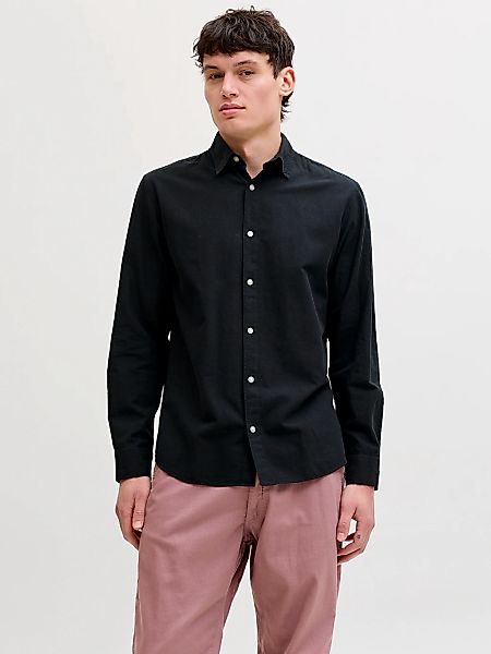 Jack & Jones Langarmhemd "JJEBREEZE LINEN BLEND SHIRT L/S SN" mit Knopfleis günstig online kaufen