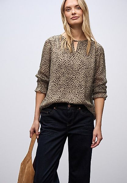 STREET ONE Langarmbluse mit Mesheinsatz günstig online kaufen