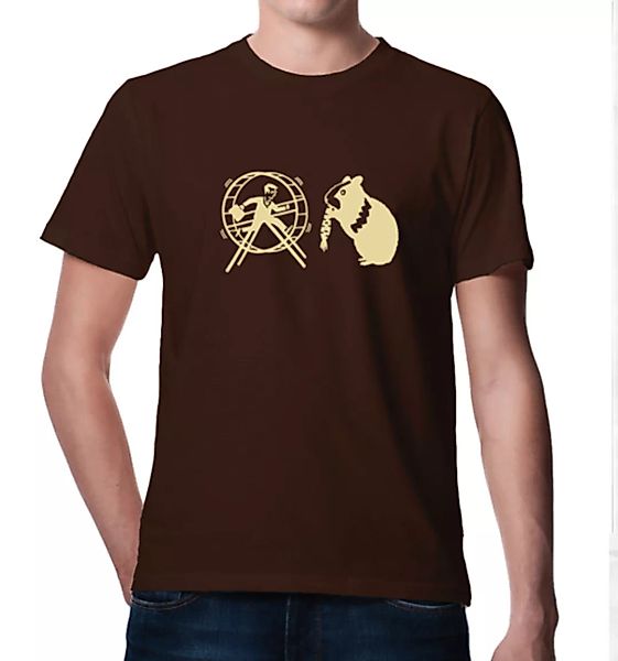 T-shirt Hamster Und Der Hamsterrad :) Braun günstig online kaufen