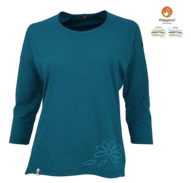 Maul T-Shirt MAUL Damen Shirt Ini II – Oversize 3/4 Shirt, Elastisch, Petro günstig online kaufen