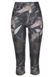 LASCANA ACTIVE Caprileggings "Tropical" mit abstraktem Blumenprint, Loungew günstig online kaufen