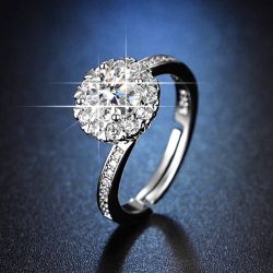 The Beauty House Fingerring Verlobungsring silberfarbiger günstig online kaufen