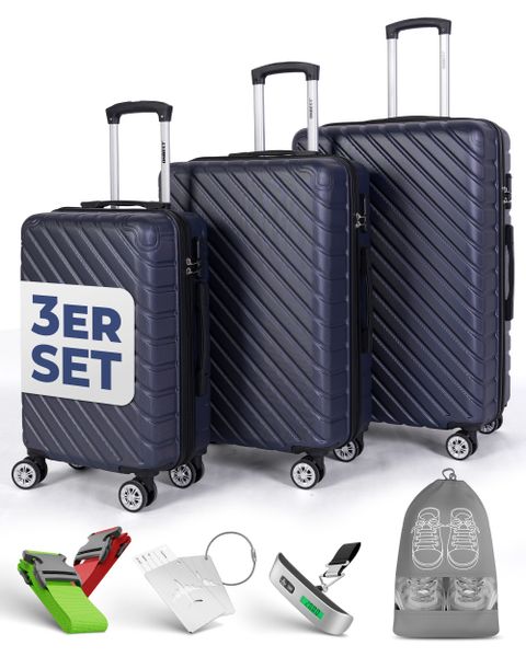 Onbest Kofferset 3er Hartschallen Trolley Set günstig online kaufen
