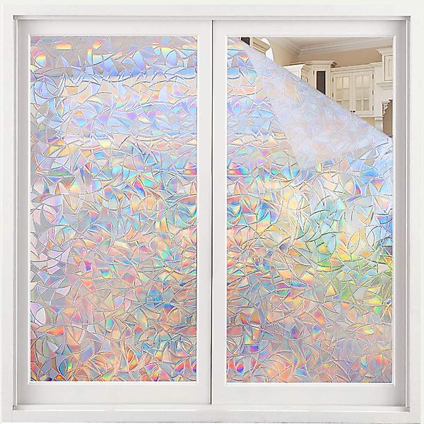 RWEUOQ Fensterfolie 2pcs dekorativer 3D-Sichtschutz, Fenster-Sichtschutzfol günstig online kaufen