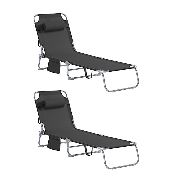SoBuy Gartenliege OGS35x2, 2-er Set Sonnenliege günstig online kaufen