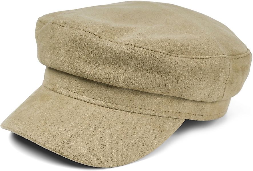 styleBREAKER Ballonmütze Ballonmütze Einfarbig Veloursleder Optik günstig online kaufen