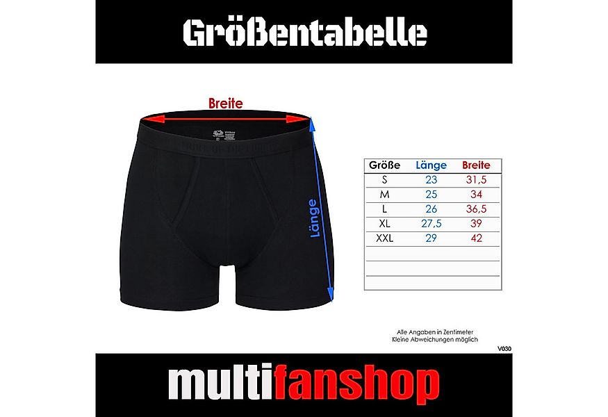 multifanshop Boxershorts Mönchengladbach - Herzschlag - Unterwäsche günstig online kaufen