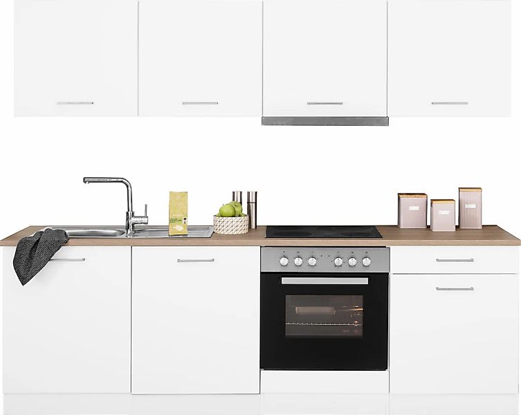 KOCHSTATION Küchenzeile "KS-Visby", mit E-Geräten, Breite 240 cm inkl. Gesc günstig online kaufen