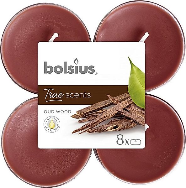 Bolsius Teelicht Bolsius Duftteelichter Maxi Oud Wood, Höhe 1,17 günstig online kaufen