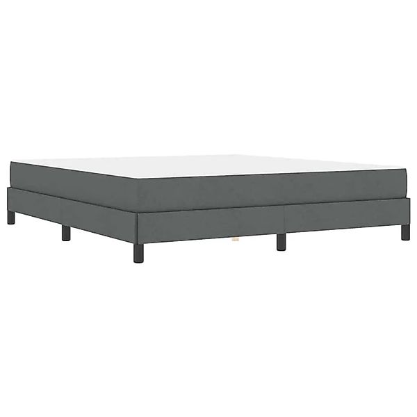vidaXL Boxspringbett mit Matratze Dunkelgrau 180 x 200 cm Stoff 3398508 günstig online kaufen