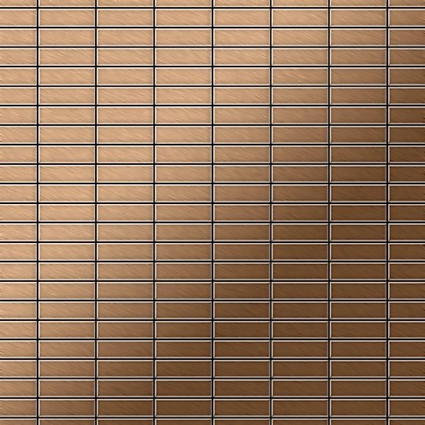ALLOY Mosaik Fliese Massiv Metall Titan Gebürstet Kupfer 1,6mm Stark Cabin- günstig online kaufen