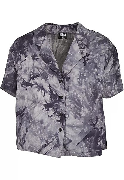 URBAN CLASSICS Klassische Bluse "Damen Ladies Viscose Tie Dye Resort Shirt" günstig online kaufen