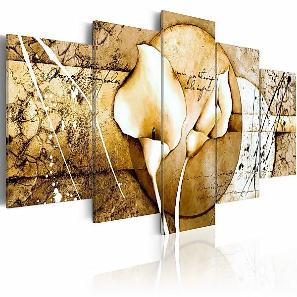 Wandbild - The Secret Of Calla Lily - Beige günstig online kaufen