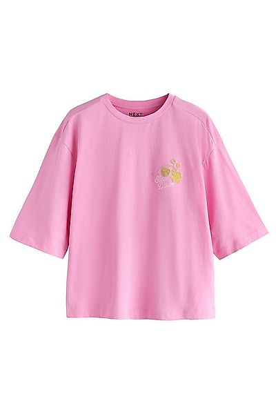 Next T-Shirt Kurzarm-T-Shirt mit Blumen-Grafik (1-tlg) günstig online kaufen