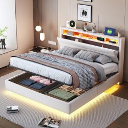HAUSS SPOLE Polsterbett 140x200cm mit USB-Steckdose günstig online kaufen