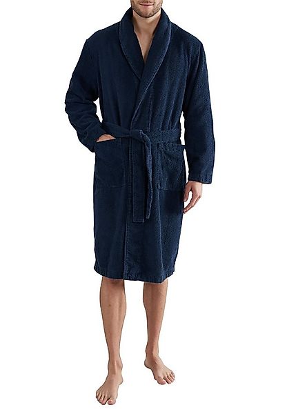 GÖTZBURG Herrenbademantel GÖTZBURG Herren Bademantel blau uni, knielang, Ba günstig online kaufen