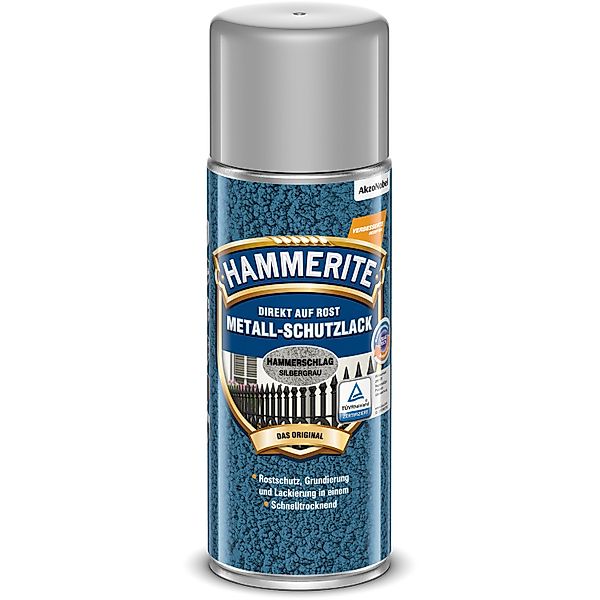 Hammerite Metall-Schutzlack-Spray Silbergrau Hammerschlag 400 ml günstig online kaufen