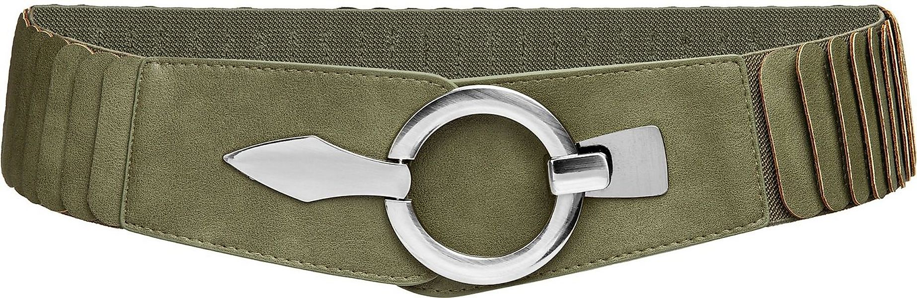 Caspar Taillengürtel GU300 Damen elastischer breiter Stretch Gürtel günstig online kaufen