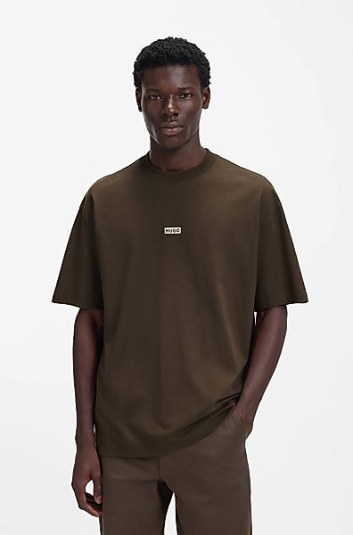 HUGO Blue T-Shirt "Nalono", mit Logodruck, Oversized Look mit Backprint günstig online kaufen