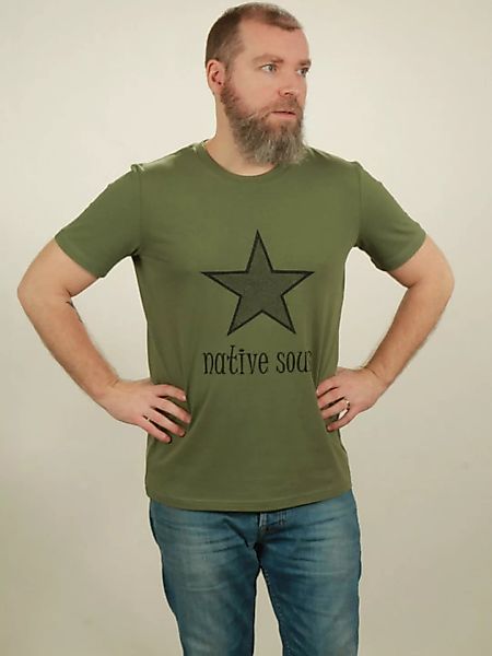 T-shirt Herren - Star - Green günstig online kaufen