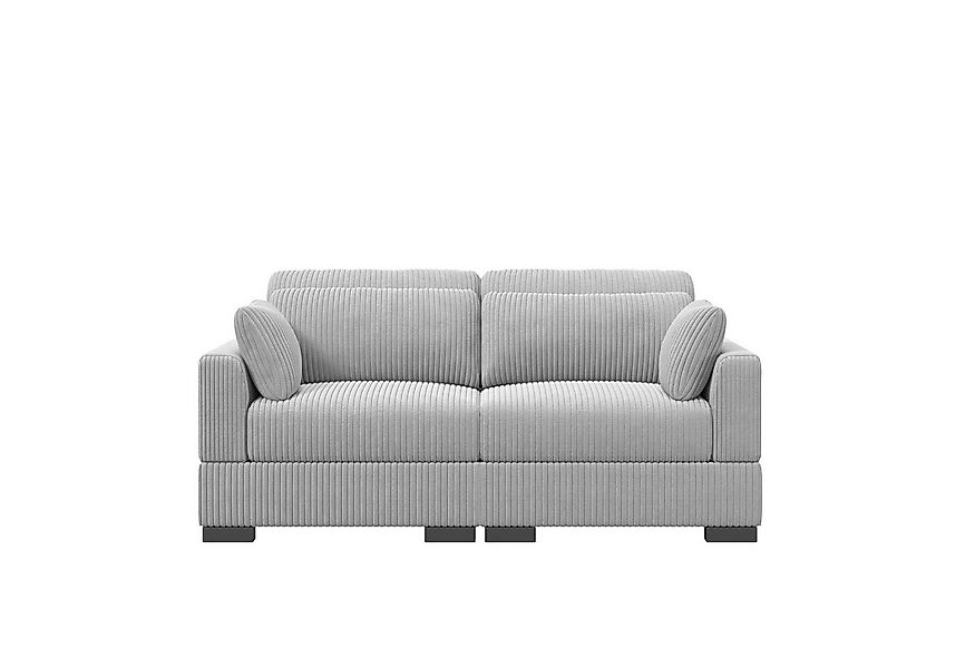 FUROKOY 2-Sitzer Polstersessel Sofa Ecksofa Polstersofa Cord mit Kissen und günstig online kaufen