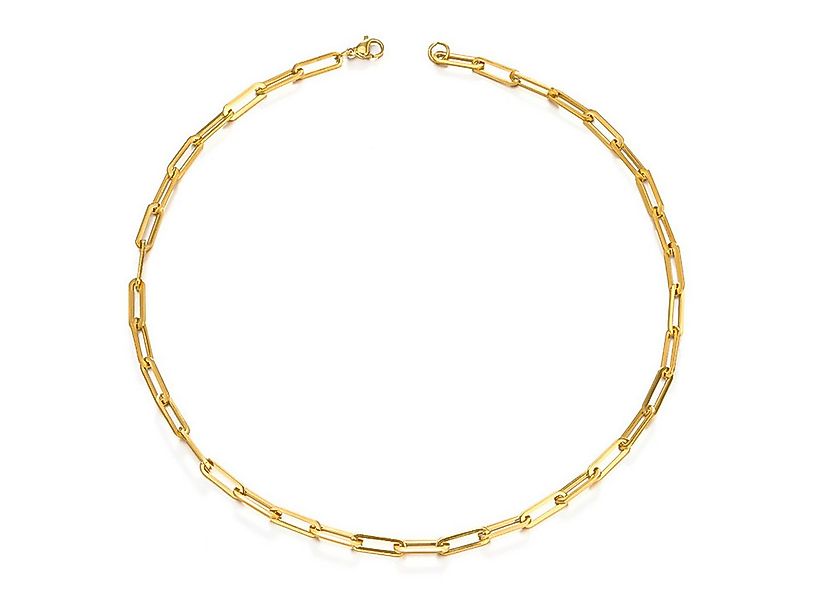 KARMA Edelstahlkette Halskette Damen Edelstahl Gold 50 cm Kette Gliederkett günstig online kaufen