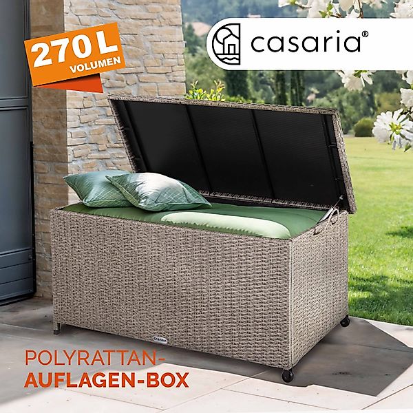 Casaria Auflagenbox, Aufbewahrungsbox UV beständig Wetterfest günstig online kaufen