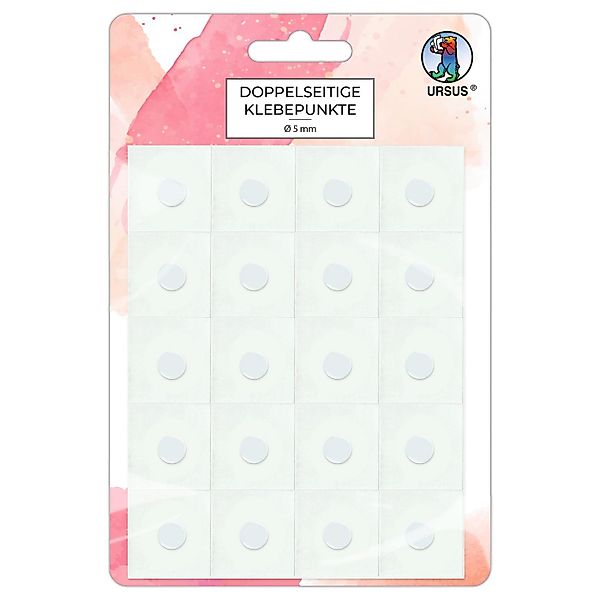 URSUS Klebepad Ursus 44050000 Doppelseitige Klebepunkte, Durchmesser ca. 5 günstig online kaufen