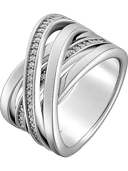 JETTE Silberring JETTE Damen-Damenring 50 Zirkonia, günstig online kaufen