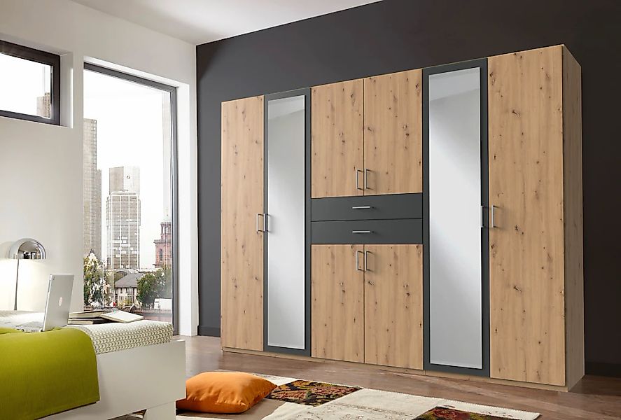 Wimex Kleiderschrank "Diver Drehtürenschrank mit Spiegel, 180, 225 o. 270cm günstig online kaufen