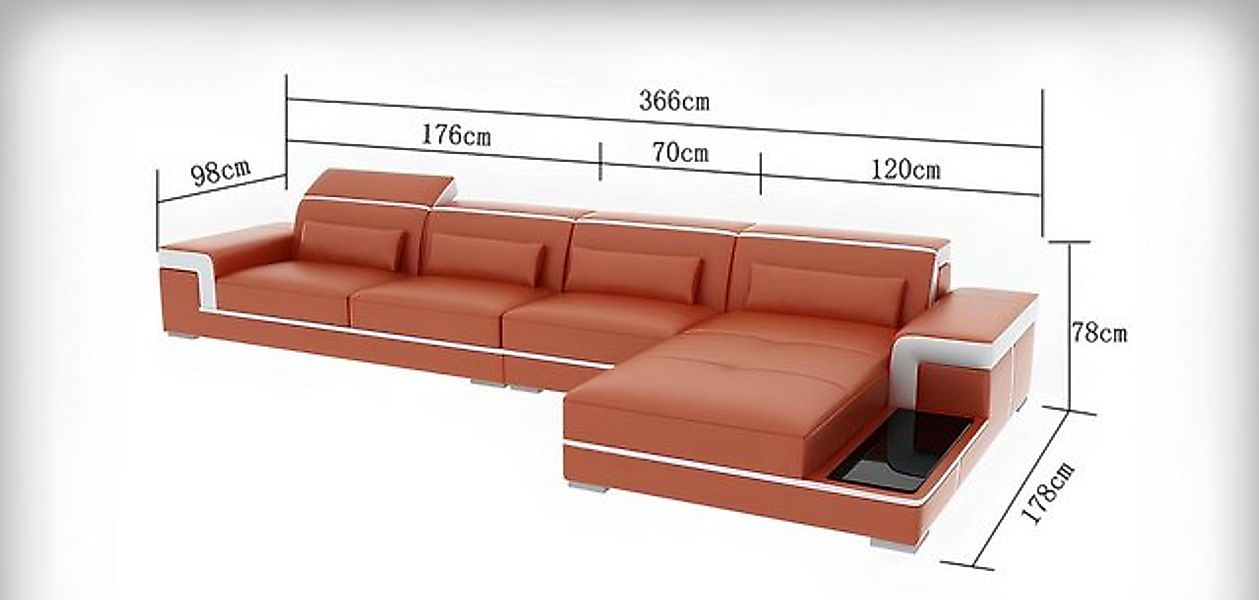 Xlmoebel Ecksofa Eckcouch in L-Form Wohnlandschaft Polstergarnitur Sofas mi günstig online kaufen